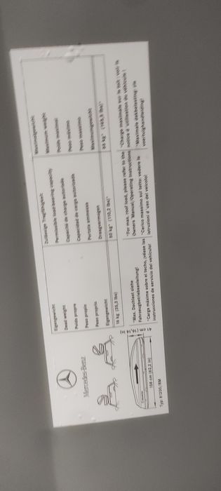 Mala tejadilho XL Mercedes Benz.