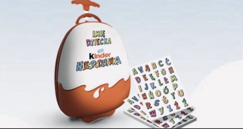 Walizka Kinder. Idealna na prezent. Mikołaj. Pod choinke