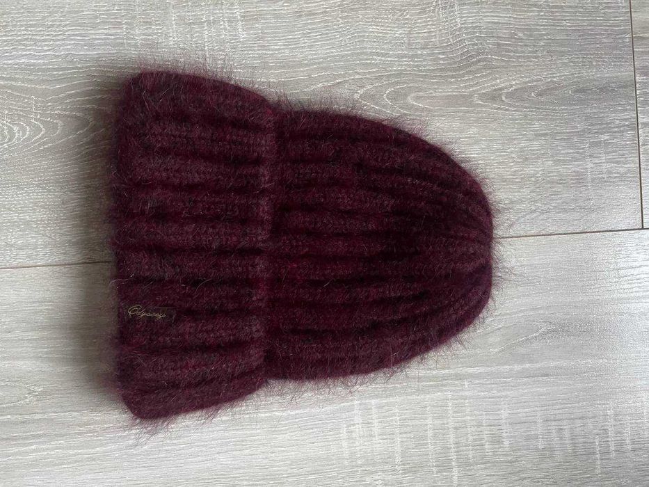 Шапка і шарф снуд жіноча зимова ангора з вовною Odyssey