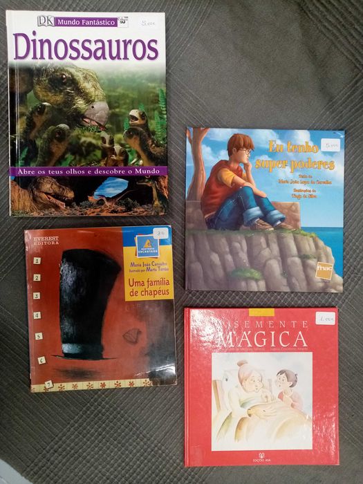 Livros para crianças e adolescentes em bom estado