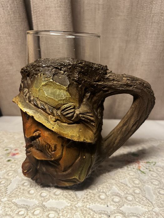 Kufel do piwa z dekoracją imitującą drewno - postać #13