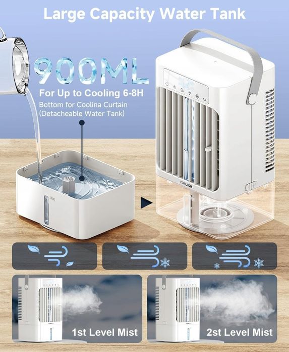 4 w 1 przenośny klimatyzator nawilżacz powietrza Yonlich CD107