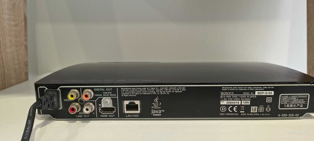 Leitor DVD Sony blue-ray
