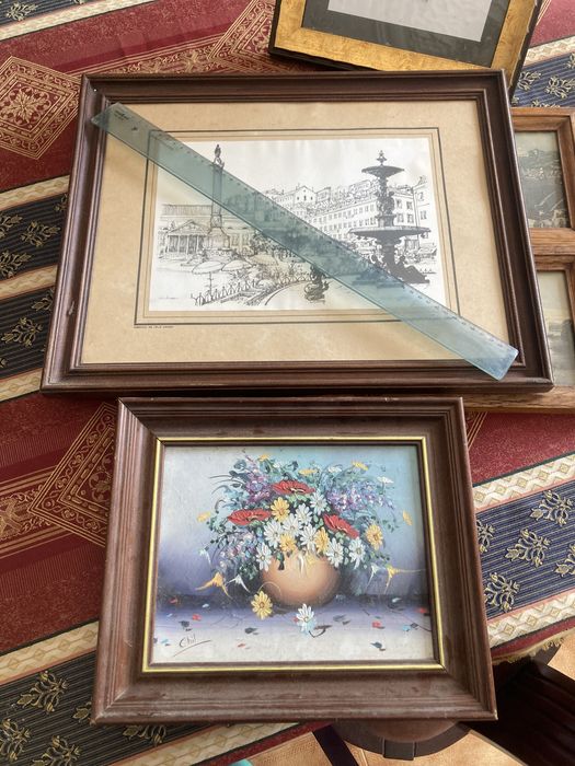 Quadro moldura e passepartout quadros serigrafia