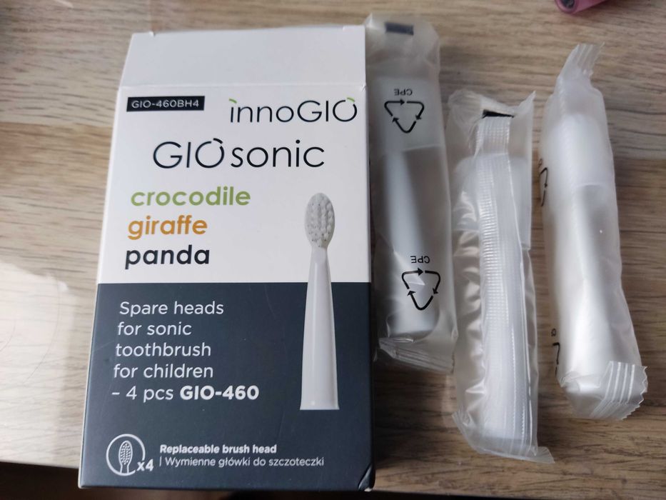 Końcówki do szczoteczek sonicznych INNOGIO GIOsonic (3 szt) Biały