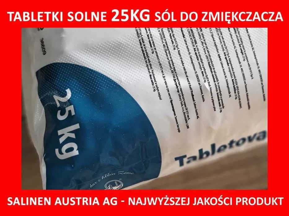 Salinen Tabletki Poduszki solne 25kg sól najwyższa jakość! Zmiękczacz.