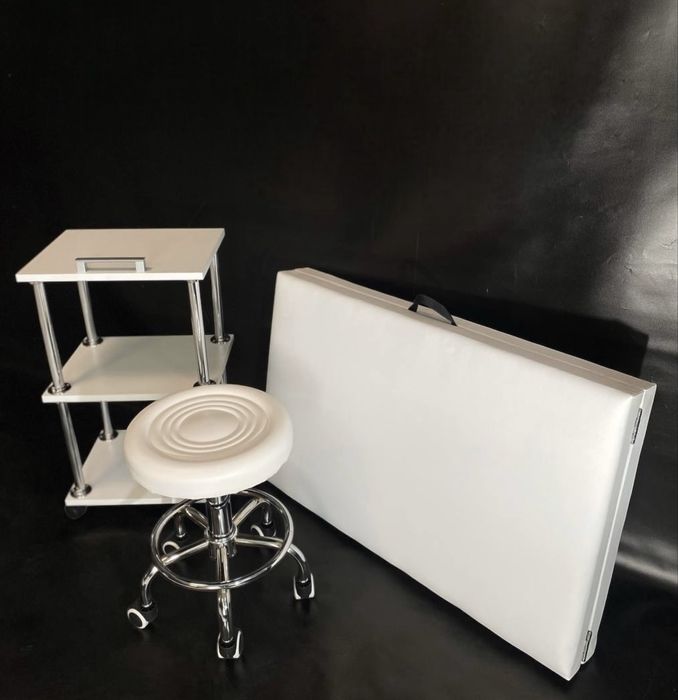 Вигідно! ️Косметологічна кушетка+етажерка косметична+стілець