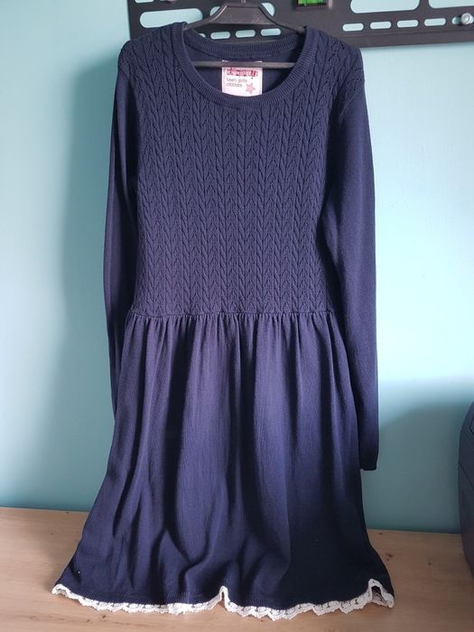 Sukienka dzianinowa, okazjonalna, R.158-164