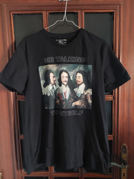 T-shirt preta Springfield