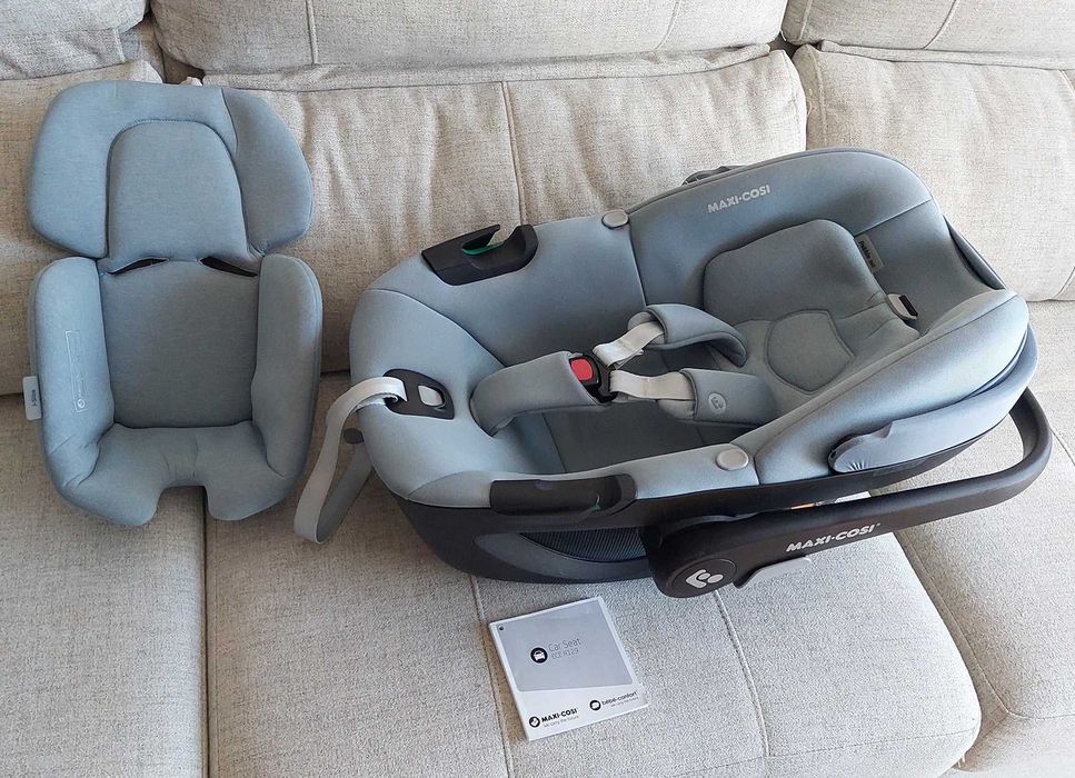 Cadeira auto Grupo 0+ Maxi-Cosi Peble 360 + capa para chuva original