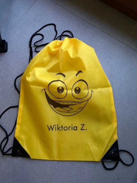 2x worek na buty strój z nadrukiem dziewczynka Wiktoria Z