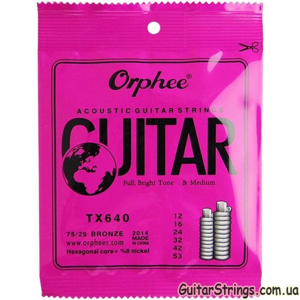 Струны Orphee для акустической, классической, электрогитары, поштучно