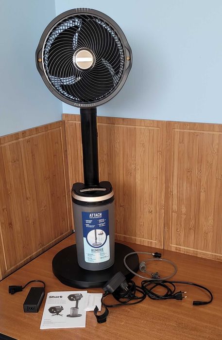 Shark FlexBreeze Pro Mist - Wentylator bezprzewodowy z mgiełką wodną
