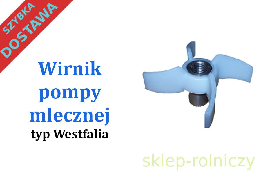 Wirnik pompy mlecznej 0,55kW typ Westfalia do dojarki