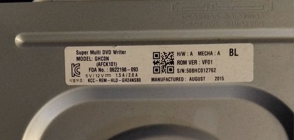 DVD-ROM napęd nagrywarka GHC0N