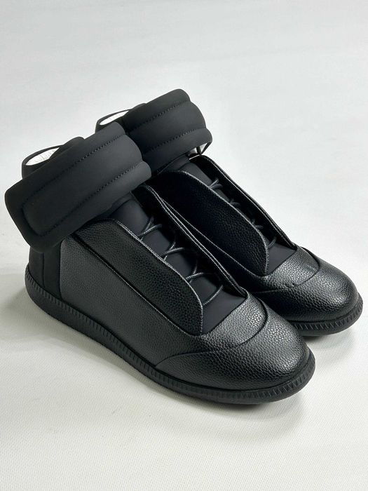 MAISON MARGIELA FUTURE BLACK HIGH кеди чорні кросівки кеды черные