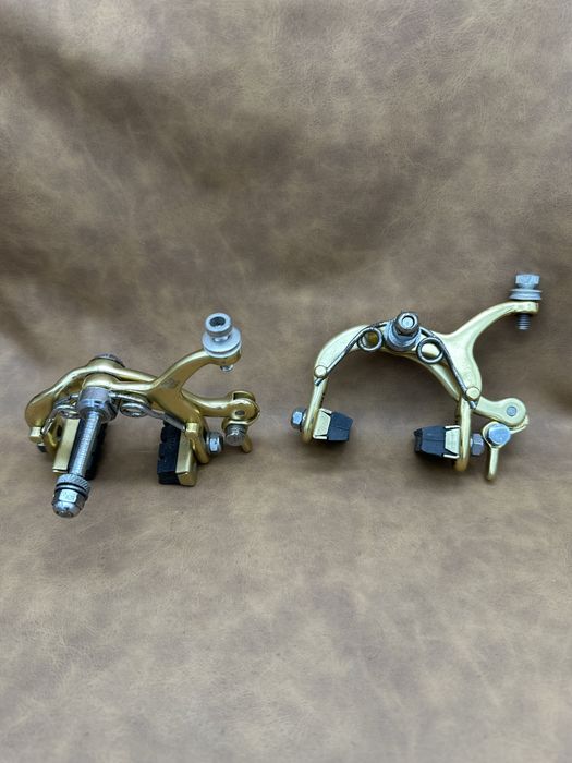 Retro hamulce szosowe Galli Gold komplet złote