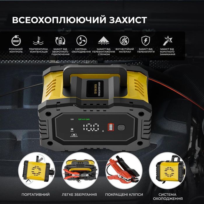 Зарядное устройство импульсное Foxsur 12V/10A-24V/5A