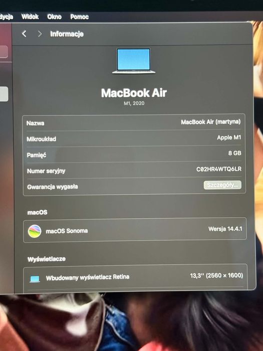 Apple. Macbook Air 13 m1