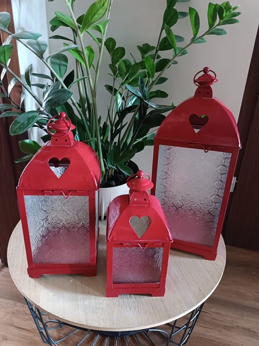 Latarnie zestaw 3 sztuk