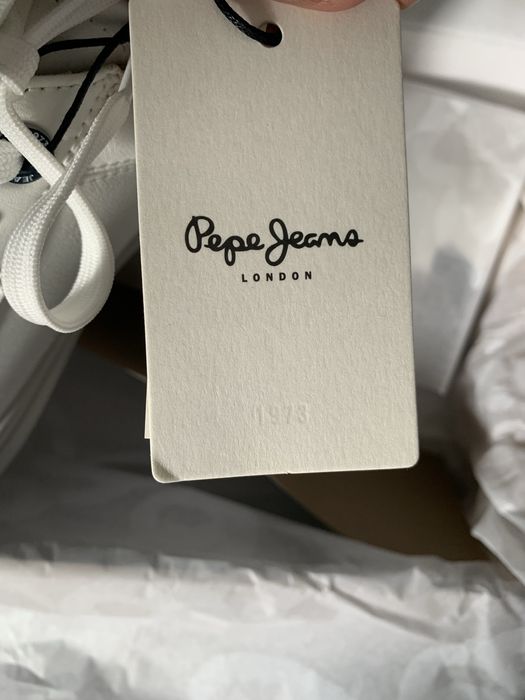 Tênis Pepe Jeans em couro- Branco-Tamanho44-Novos