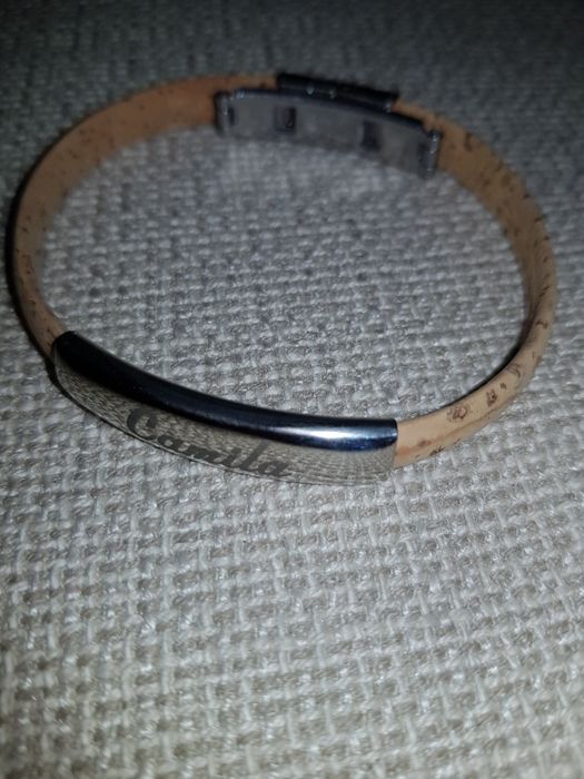 Bransoletka z korka z imieniem KAMILA