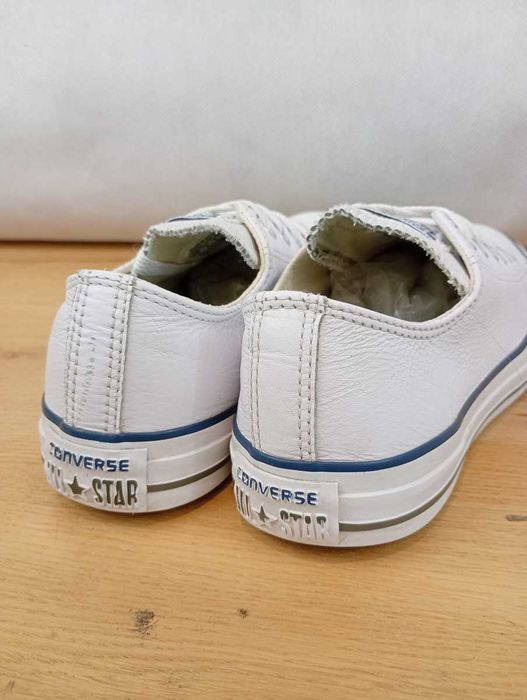 CONVERSE All Star White Leather Ox Lo, trampki, rozmiar 39