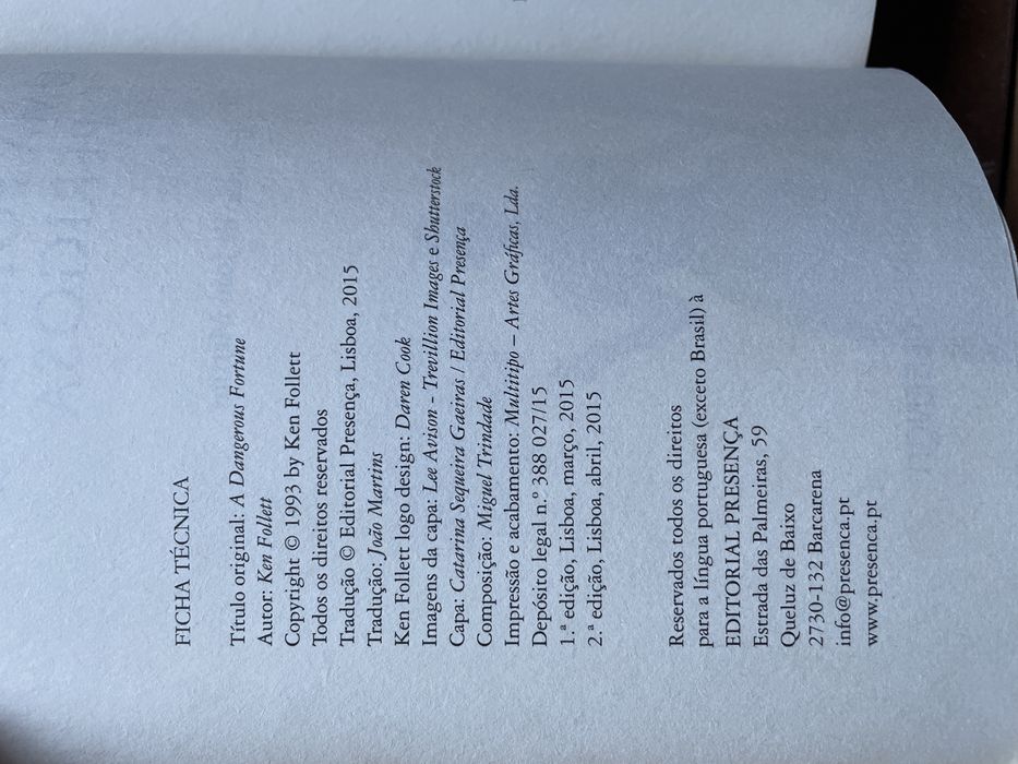 Uma Fortuna Perigosa - Ken Follett