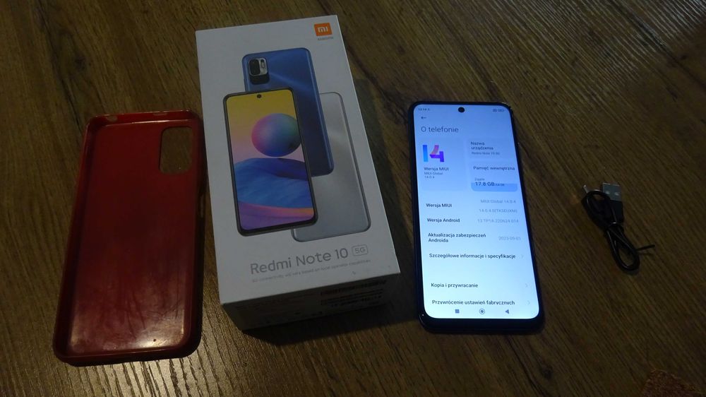 Xiaomi Redmi Note 10 5G 4/64GB 90Hz Ekran Bateria 5000 mAh,bez blokady