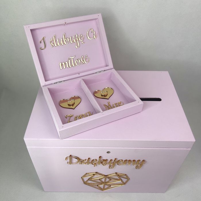 Zestaw pudełek ślubnych