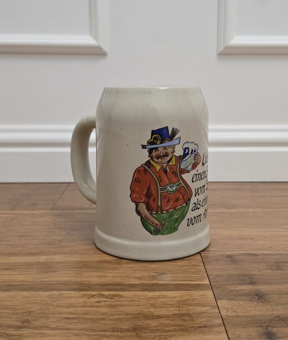 Ceramiczny kufel do piwa "Lieber einen Bauch vom Saufen..."
