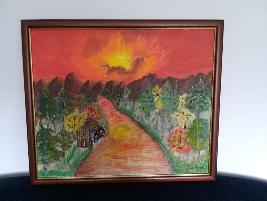 Quadro pintado à mão