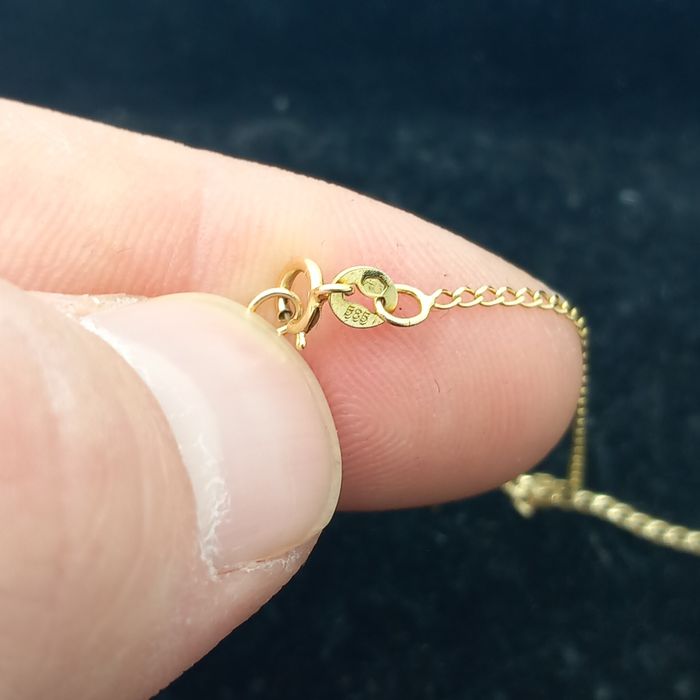 Łańcuszek złoty 1,27g 585 47cm