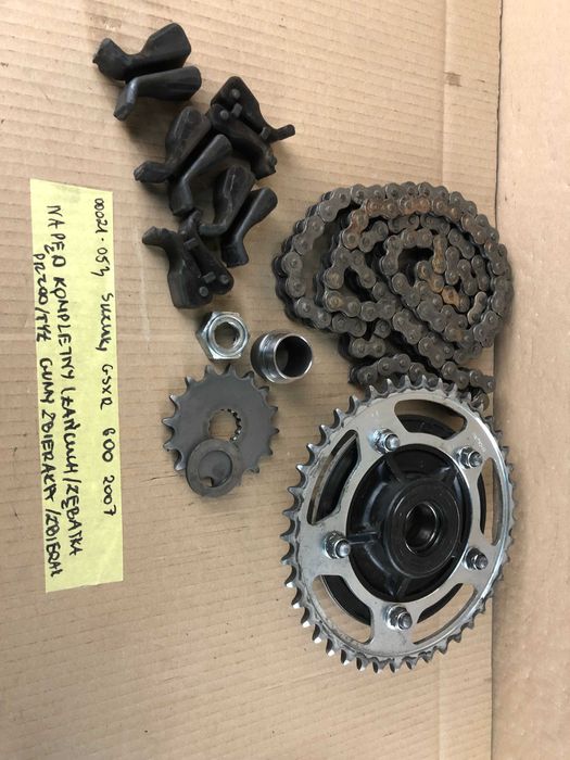 Suzuki GSX-R 600 700 K6 K7 Napęd Kompletny Łańcuch Zębatka Zbierak