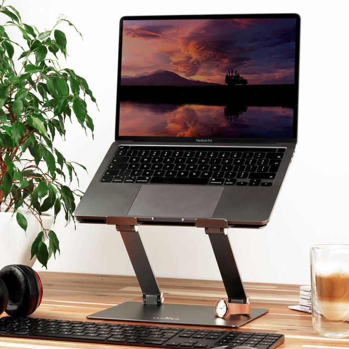 Podstawka pod laptopa BHP - LYNXER Kolor: Space Grey - ergonomiczna