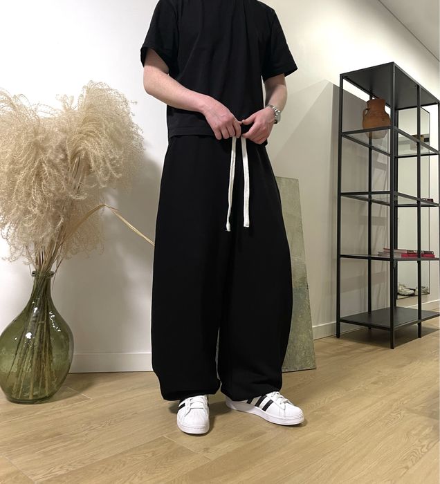Широкі спортивки BAGGY SWEATPANTS m l xl сірі спортивні штани серые спортивки на утяжках котон бегги loose wide fit