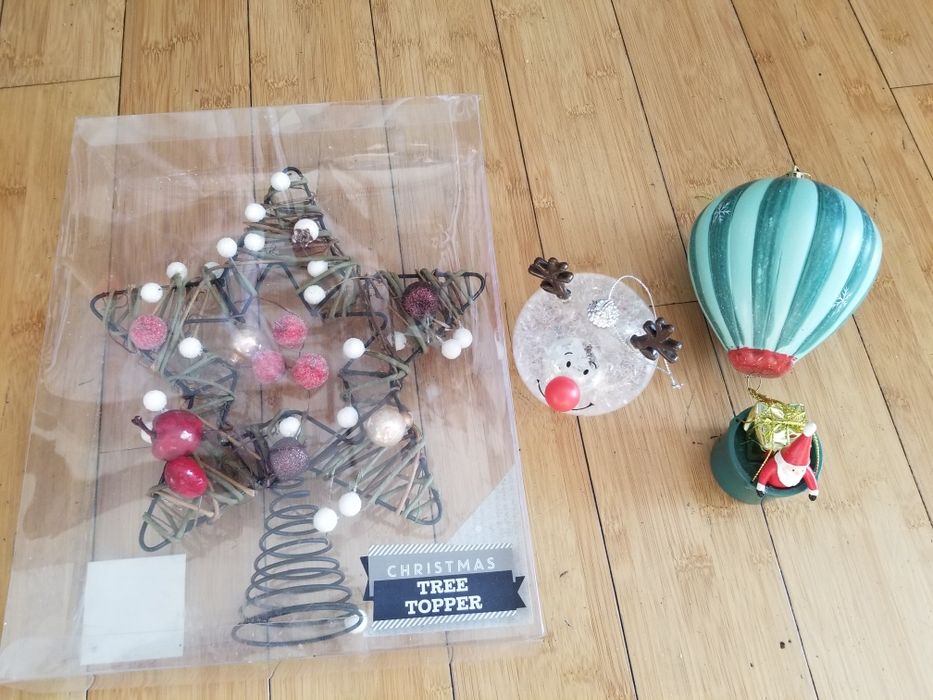 Bombki choinkowe i gwiazda