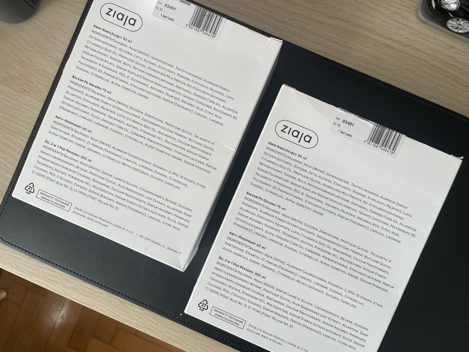 ZESTAW ZIAJA yego 2x 4 produkty podarunkowy dla mężczyzn NOWY