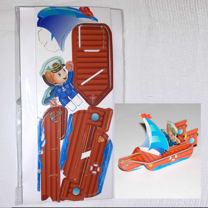 Набор игрушек Пираты для мальчика 5-7 лет с разукрашкой