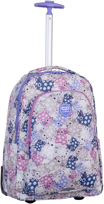 Plecak Młodzieżowy Na Kółkach Coolpack Alan White Bunny Patio