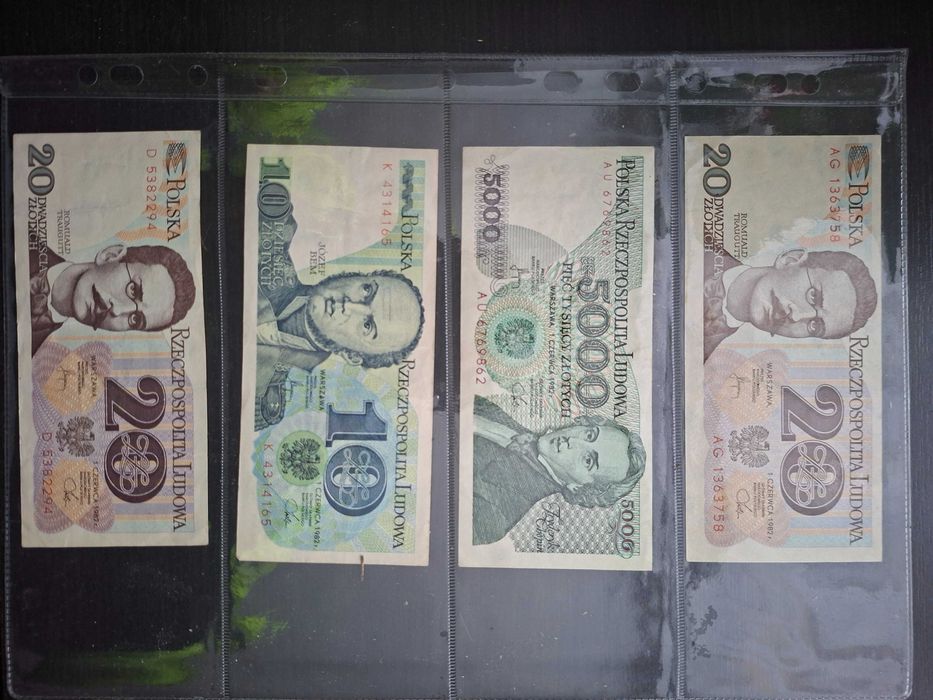 Banknoty Prl stan używany obiegowy