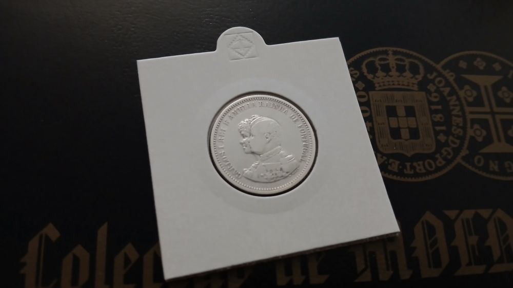 Moeda de prata 200 Reis de 1898