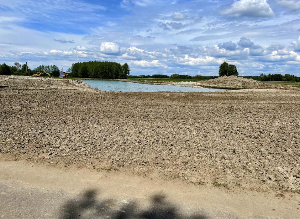 Kopanie stawów i rowów melioracyjnych - koparka gąsienicowa