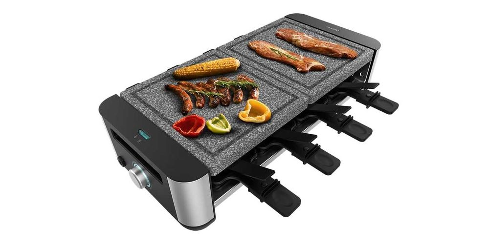Cecotec raclette cheese & grill 16000 inox allstone