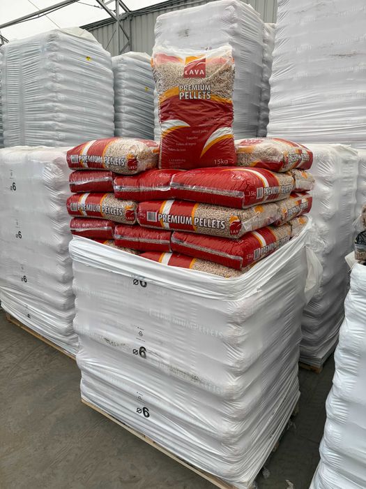 Pellet drzewny LAVA Stelmet 15kg | 6mm | paleta 975kg