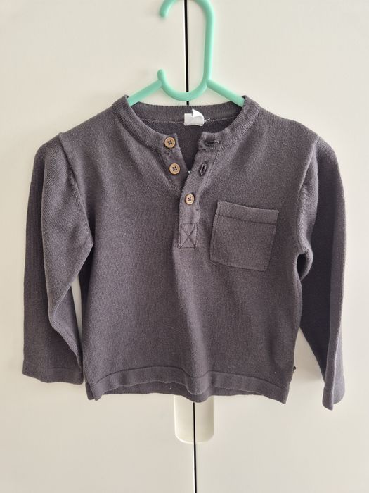 Bluzka chłopięca, sweterek, szara r. 86 COOL CLUB