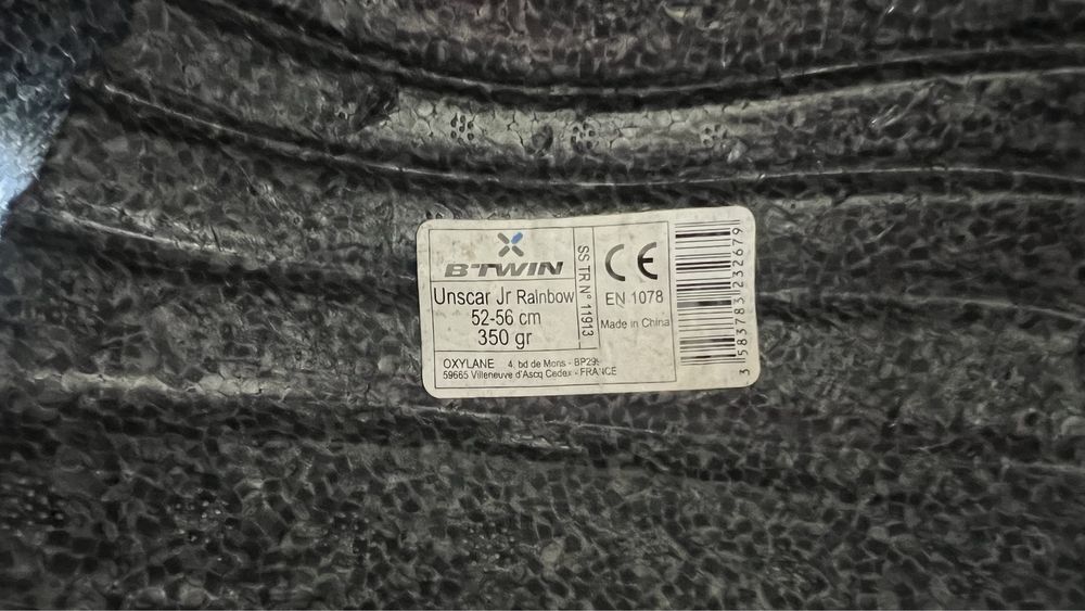 Capacete btwin junior. 52-56cm