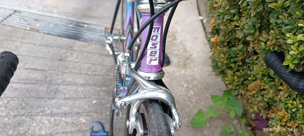 Bicicleta antiga Francesco Moser de carbono