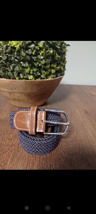 Pasek parciany elastyczny fioletowy