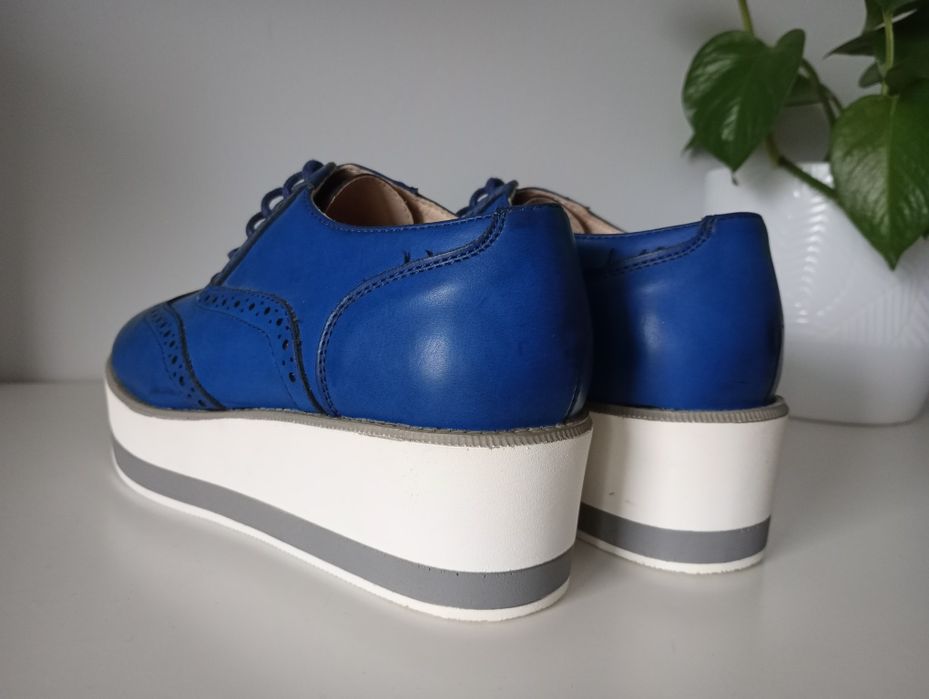 Buty oksfordki na grubej podeszwie nowe 36